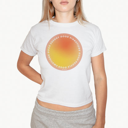 'POSITIVITY AURA' BABY TEE