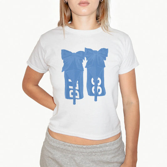 'BLUE HIGH HEELS' BABY TEE