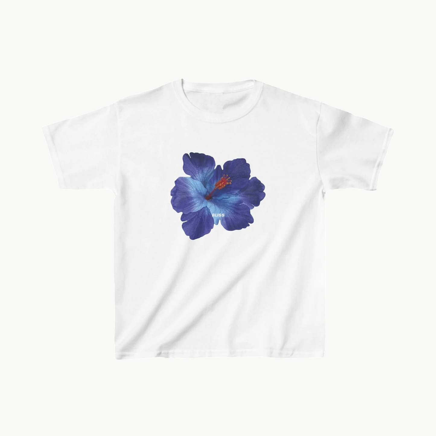 'BLUE HIBISCUS' BABY TEE