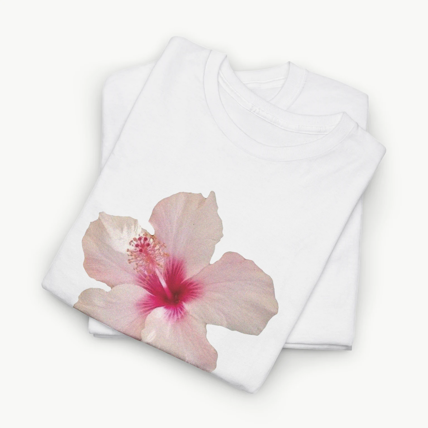 'WHITE HIBISCUS' BABY TEE