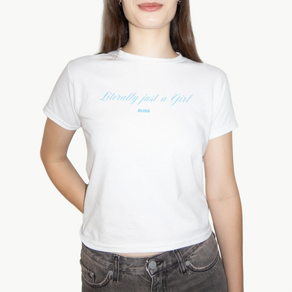 'JUST A GIRL' BABY TEE