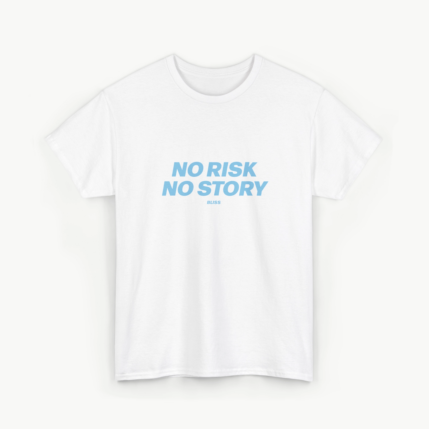 'NO RISK NO STORY' COMFORT TEE