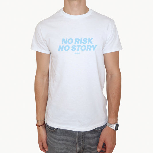 'NO RISK NO STORY' COMFORT TEE