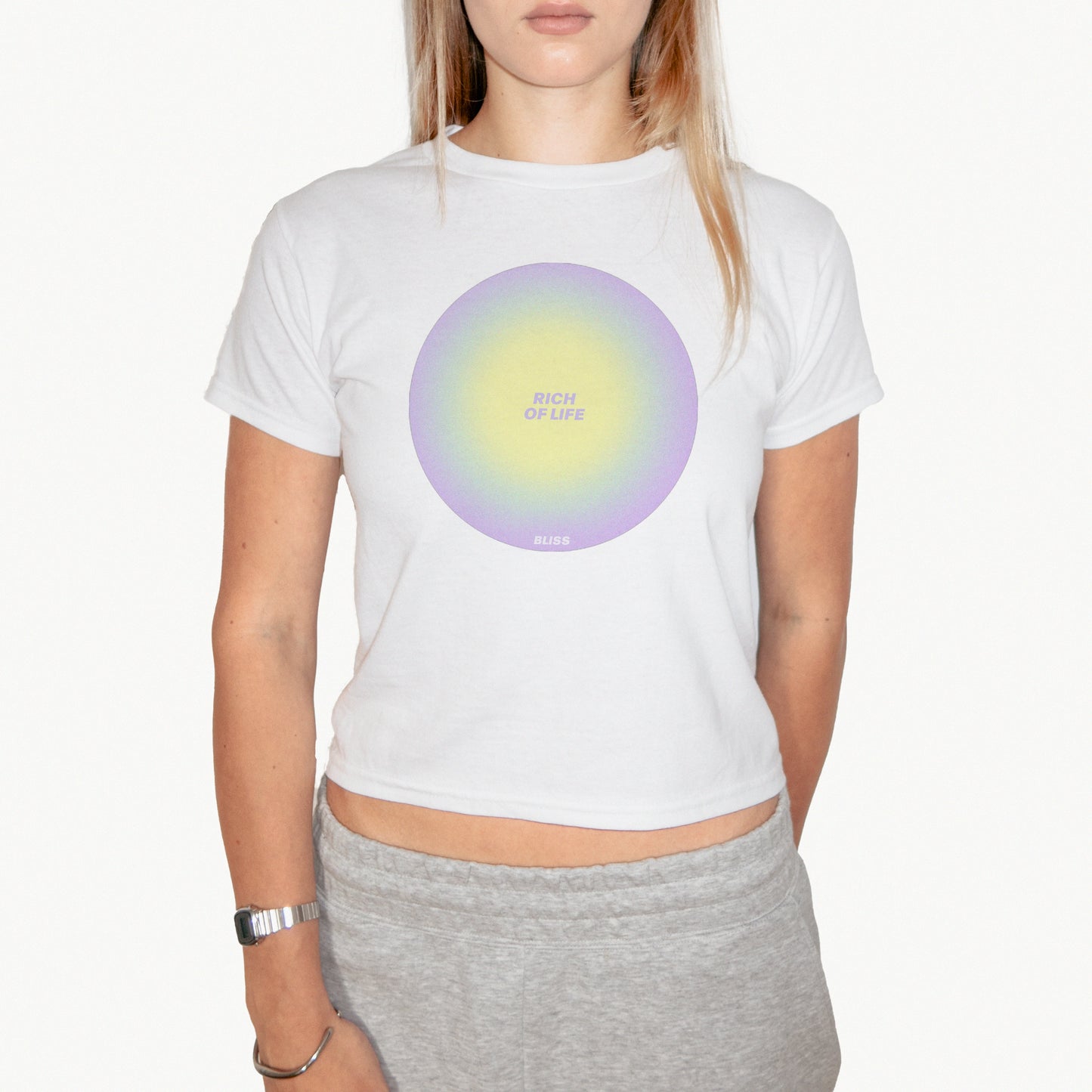 'RICH OF LIFE AURA' BABY TEE