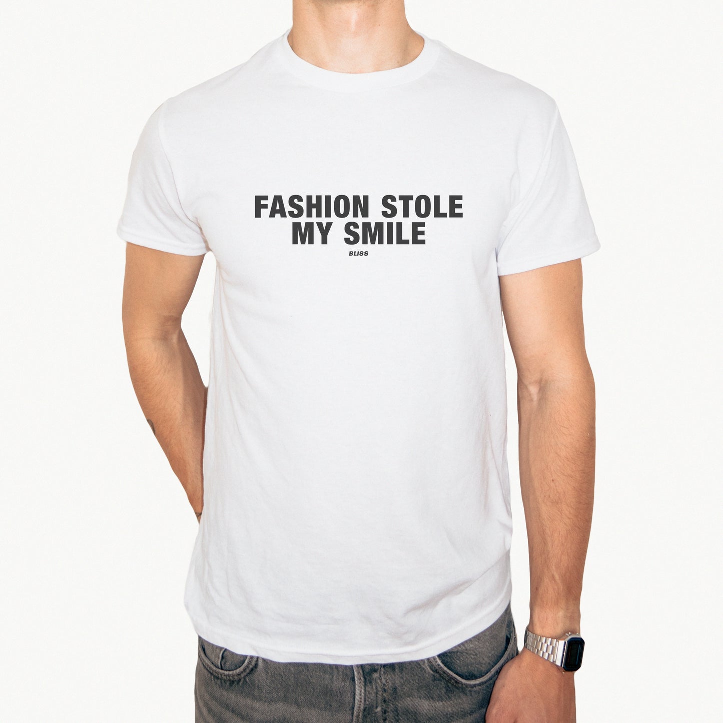 'FASHION STOLE MY SMILE' COMFORT TEE